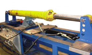 Hydraulic Cylinder on Disassembly Bench